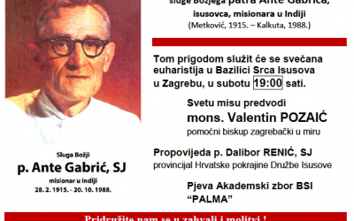 30. Obljetnica smrti sluge Božjega p. Ante Gabrića, SJ